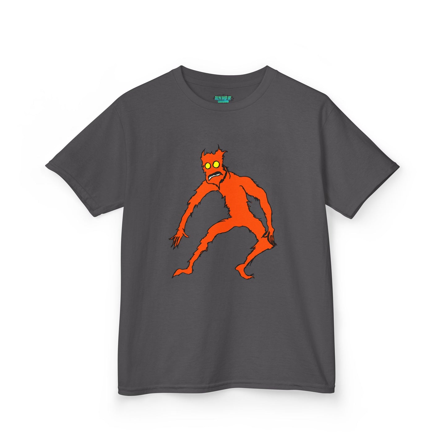 Kids Fire Monster Tee - Fun and Spooky Cotton T-Shirt for Kids