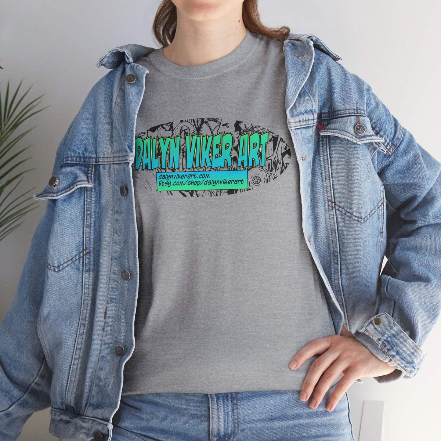 Dalyn Viker Art Logo - Artistic Unisex Tee with Abstract Design, Cool Graphic Shirt for Art Lovers, Perfect Gift for Creatives, Casual Wear, Summer Essential