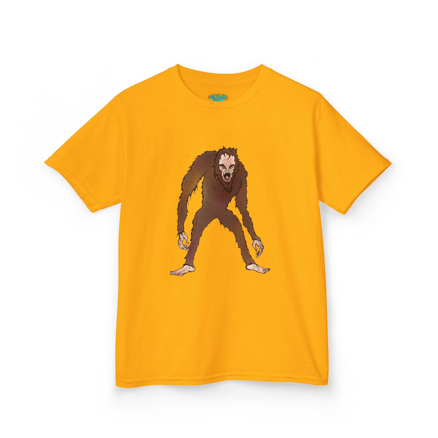 Kids Tee — Playful Sasquatch/Yeti Monster Graphic