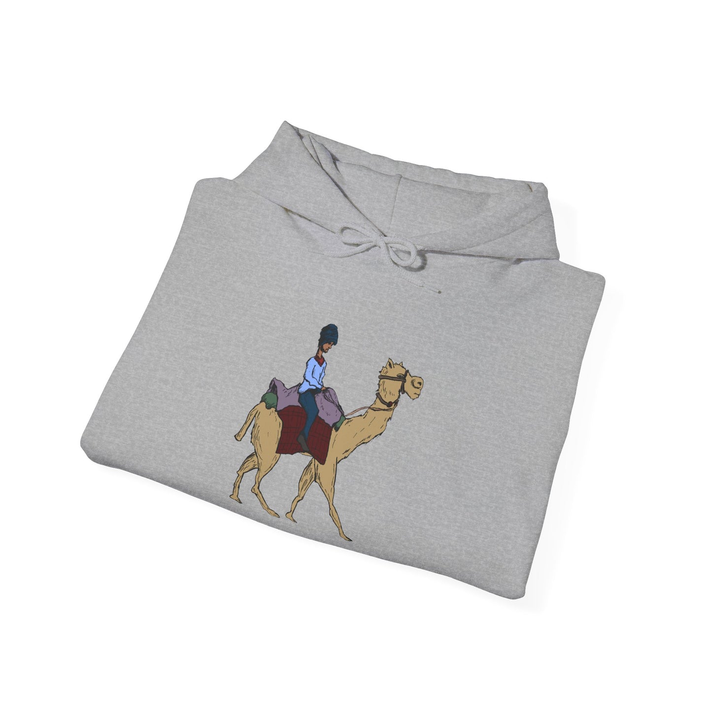 Camel Ride Hoodie, Cozy Unisex Pullover Sweatshirt, Fun Animal Lover Gift, Perfect for Travel & Adventure Enthusiasts