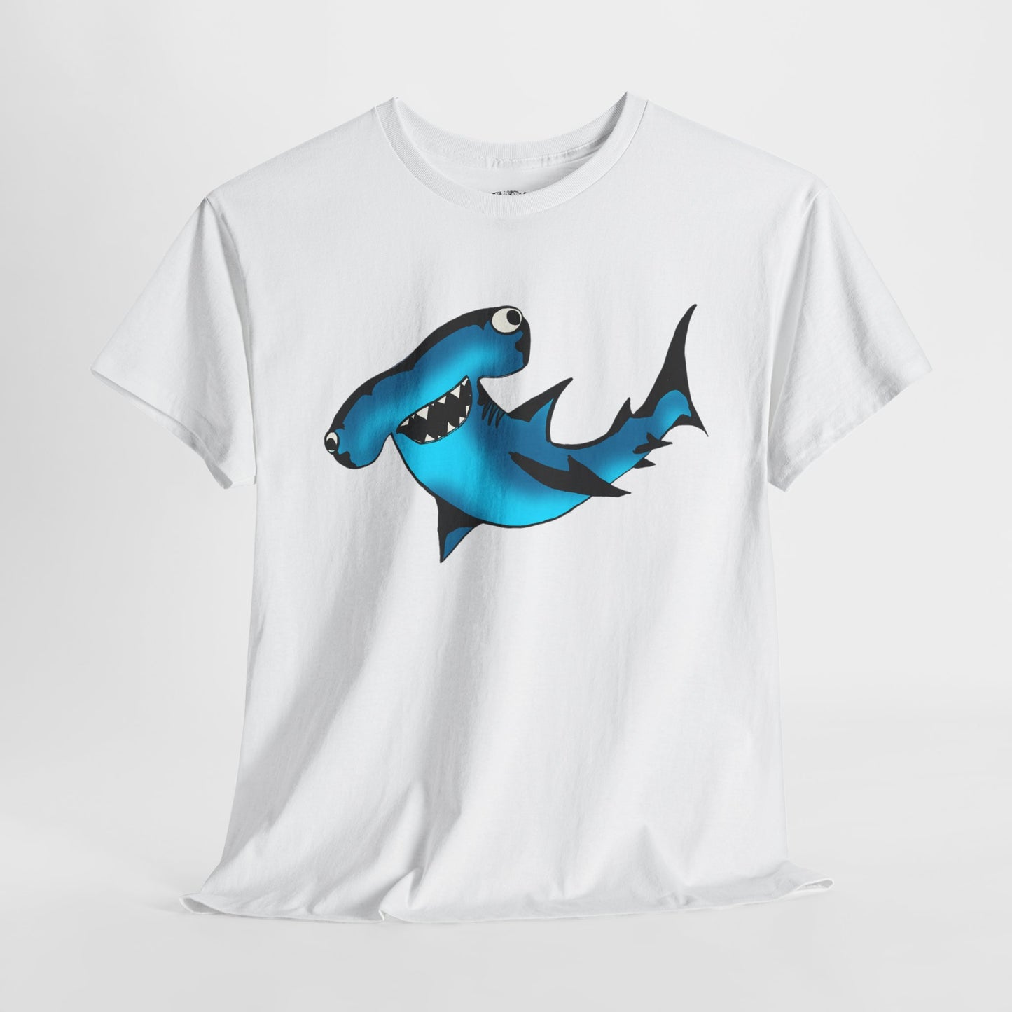 Funny Shark Unisex Heavy Cotton Tee - Perfect Summer Casual Wear