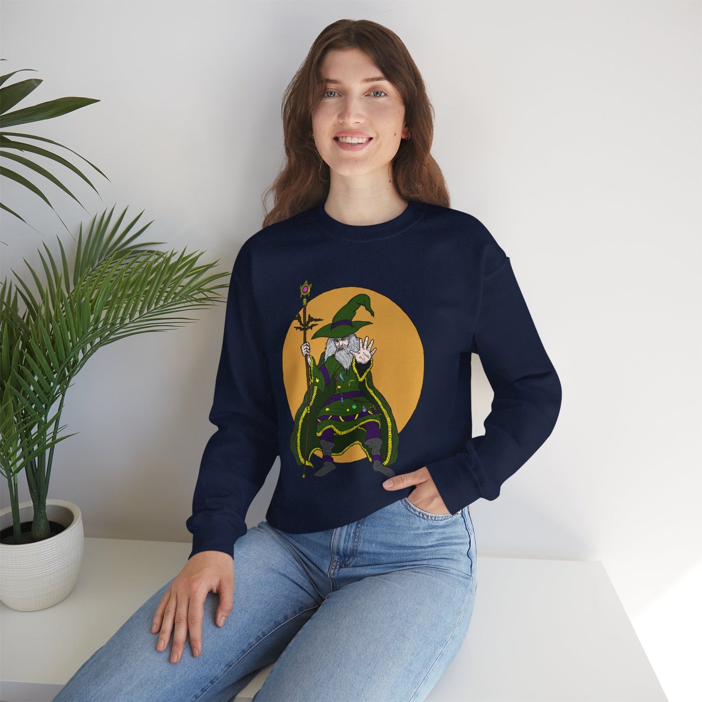 Wizard-Themed Unisex Crewneck Sweatshirt
