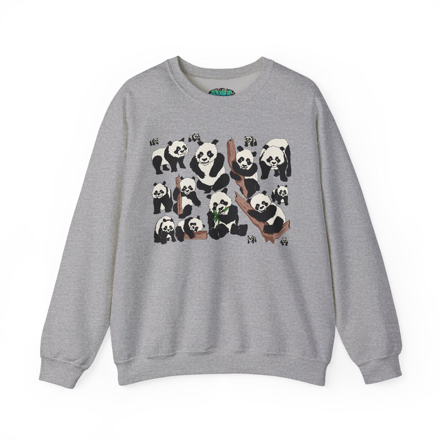 Cozy Panda Crewneck Sweatshirt - Soft Unisex Heavy Blend