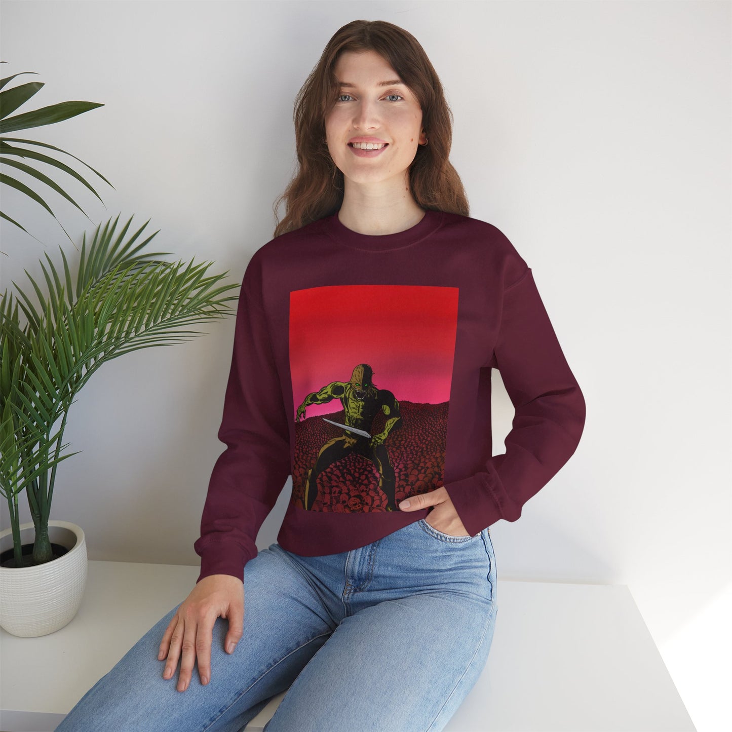 Retro Skull Master Graphic Unisex Crewneck Sweatshirt