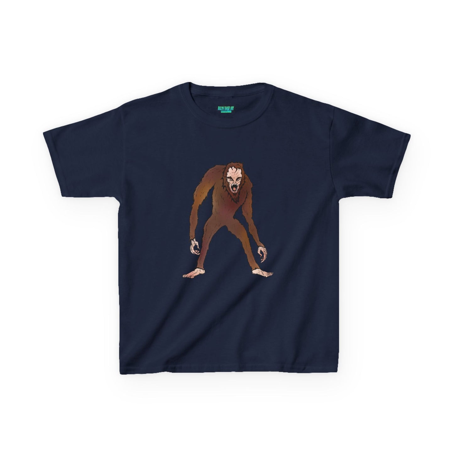 Kids Tee — Playful Sasquatch/Yeti Monster Graphic