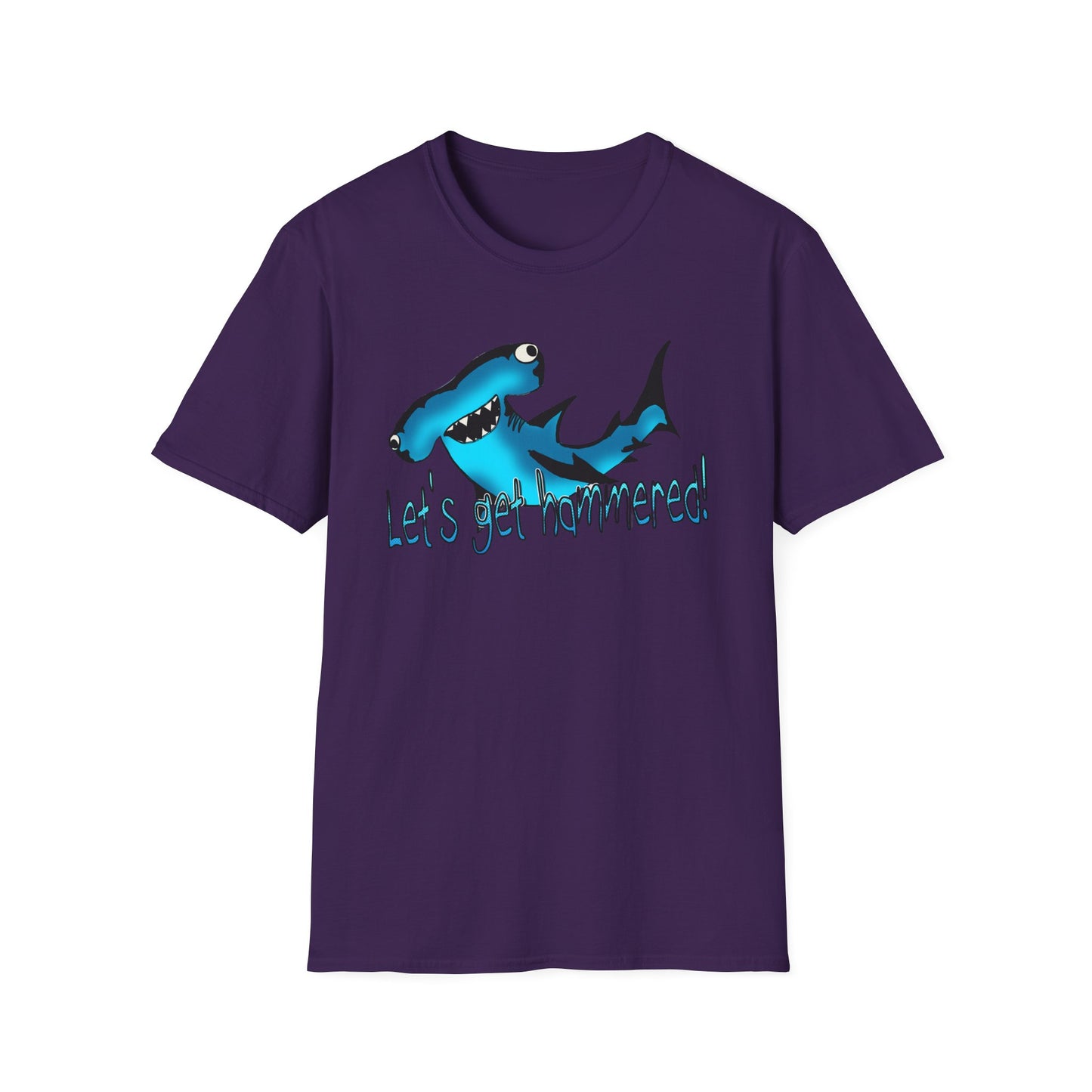 Hammered Shark Unisex T-Shirt – Let's Get Crunk Drinking Shirt