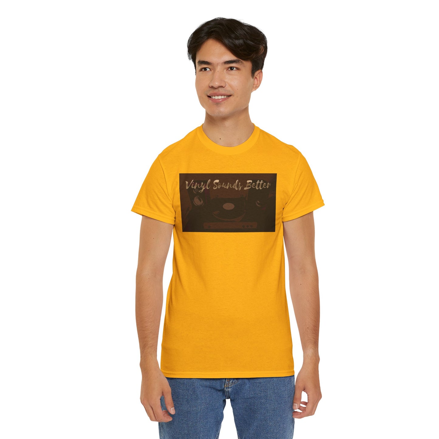 Vinyl Sounds Better T-Shirt — Retro Record Player Tee for Music Lovers