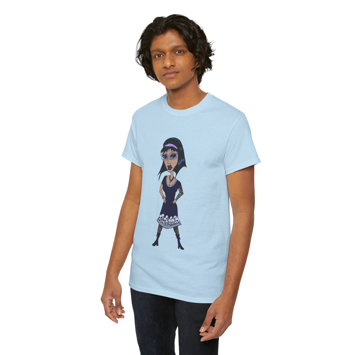 Gothic Doll T-Shirt — Retro Vampire Girl Graphic Tee