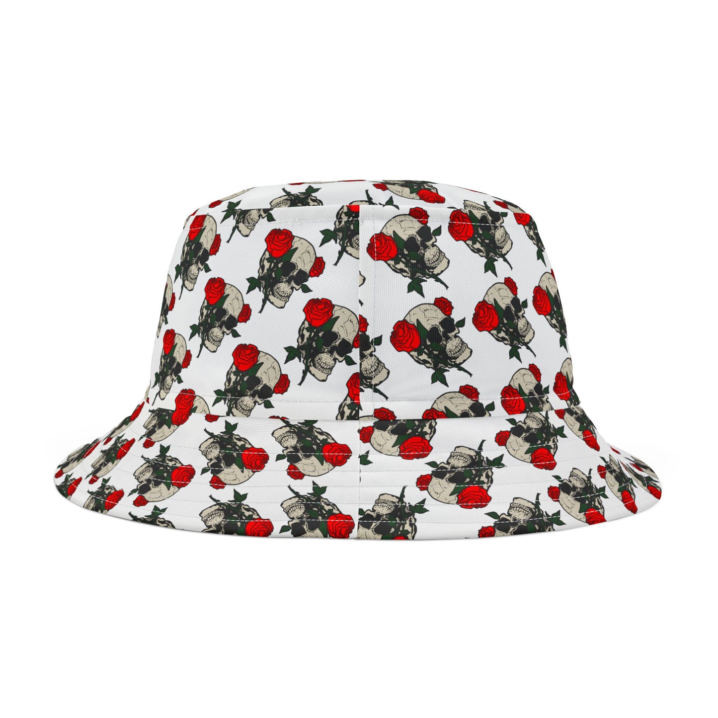 Skull & Roses Bucket Hat – Edgy Fashion for Summer Adventures