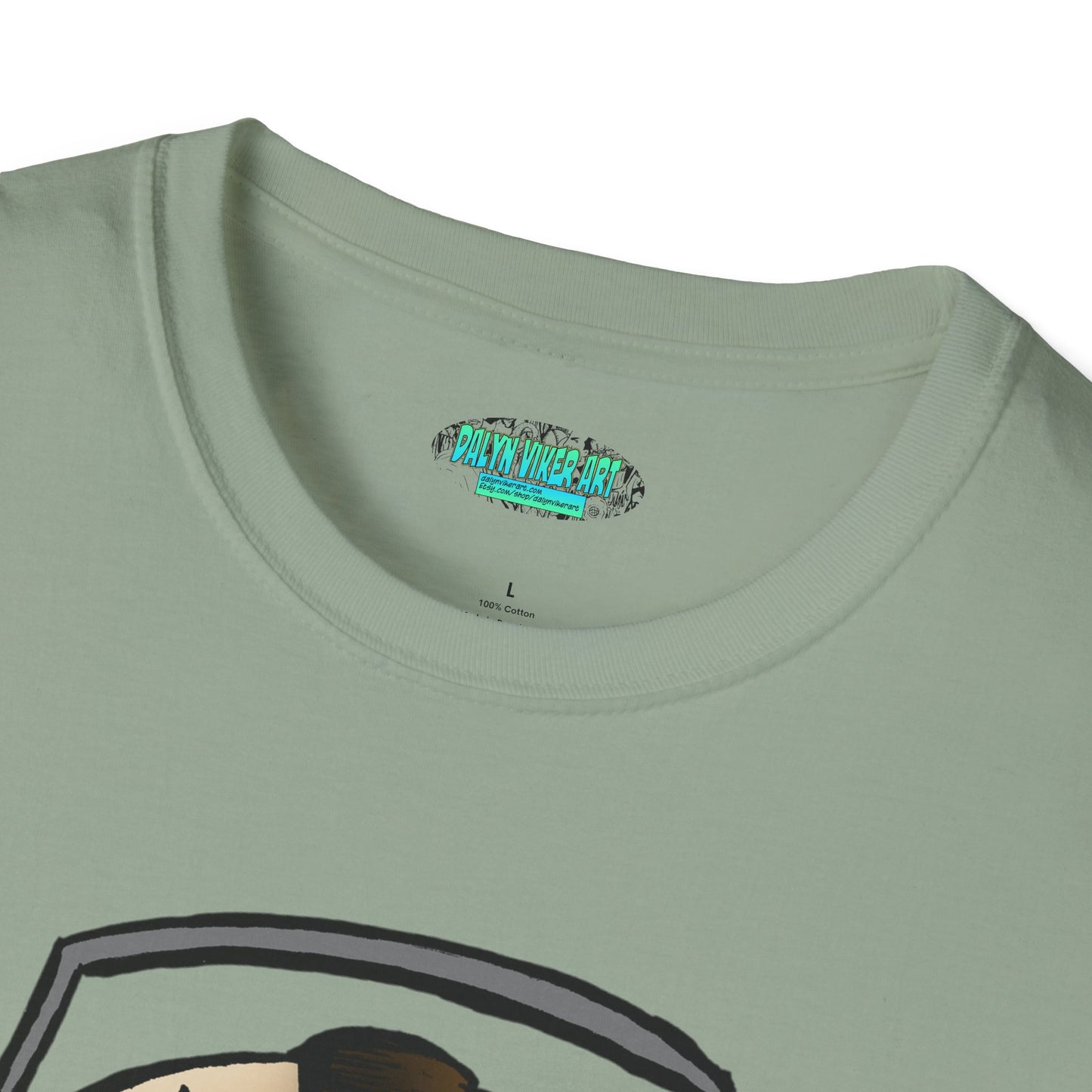 Electric Screaming Skull Unisex Softstyle T-Shirt