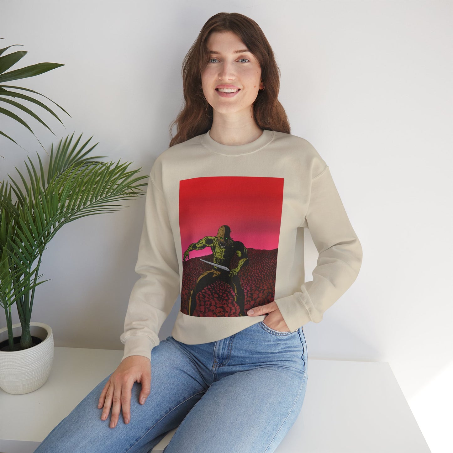 Retro Skull Master Graphic Unisex Crewneck Sweatshirt