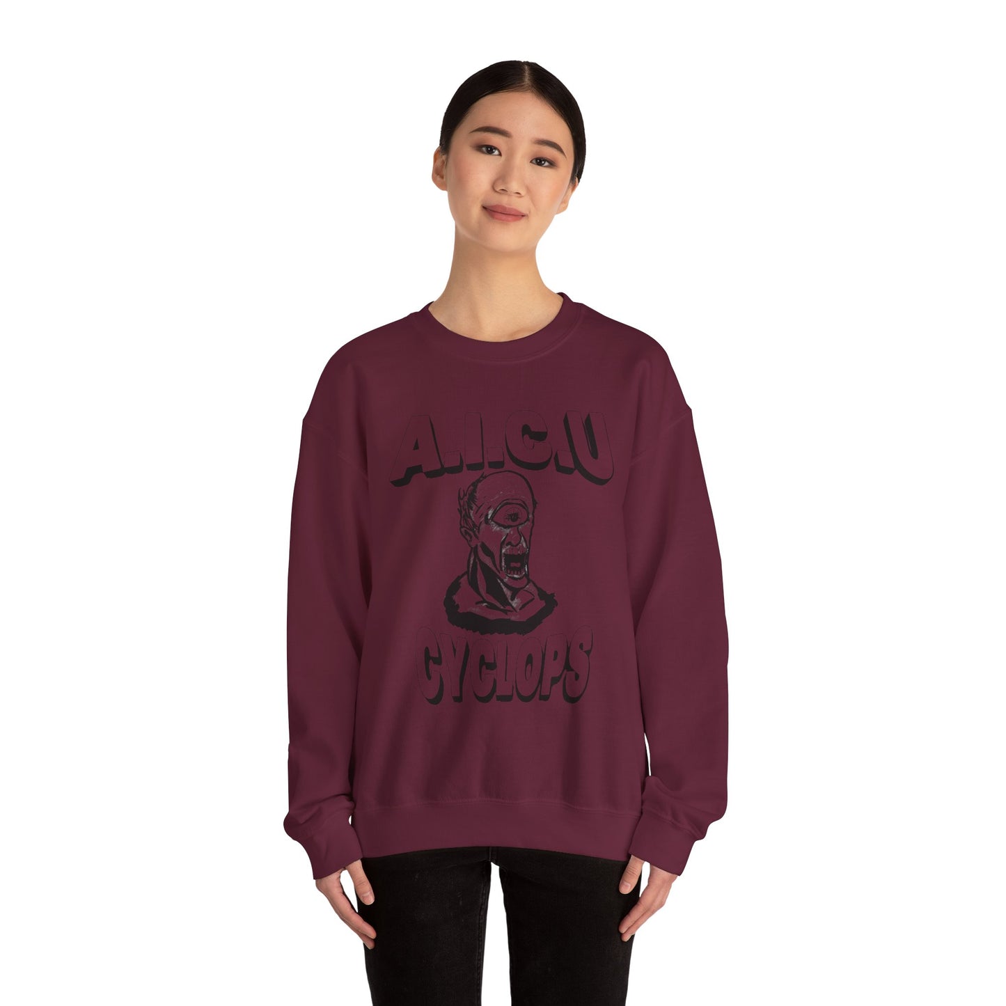 Vintage AICU Cyclops Crewneck Sweatshirt for Unique Style