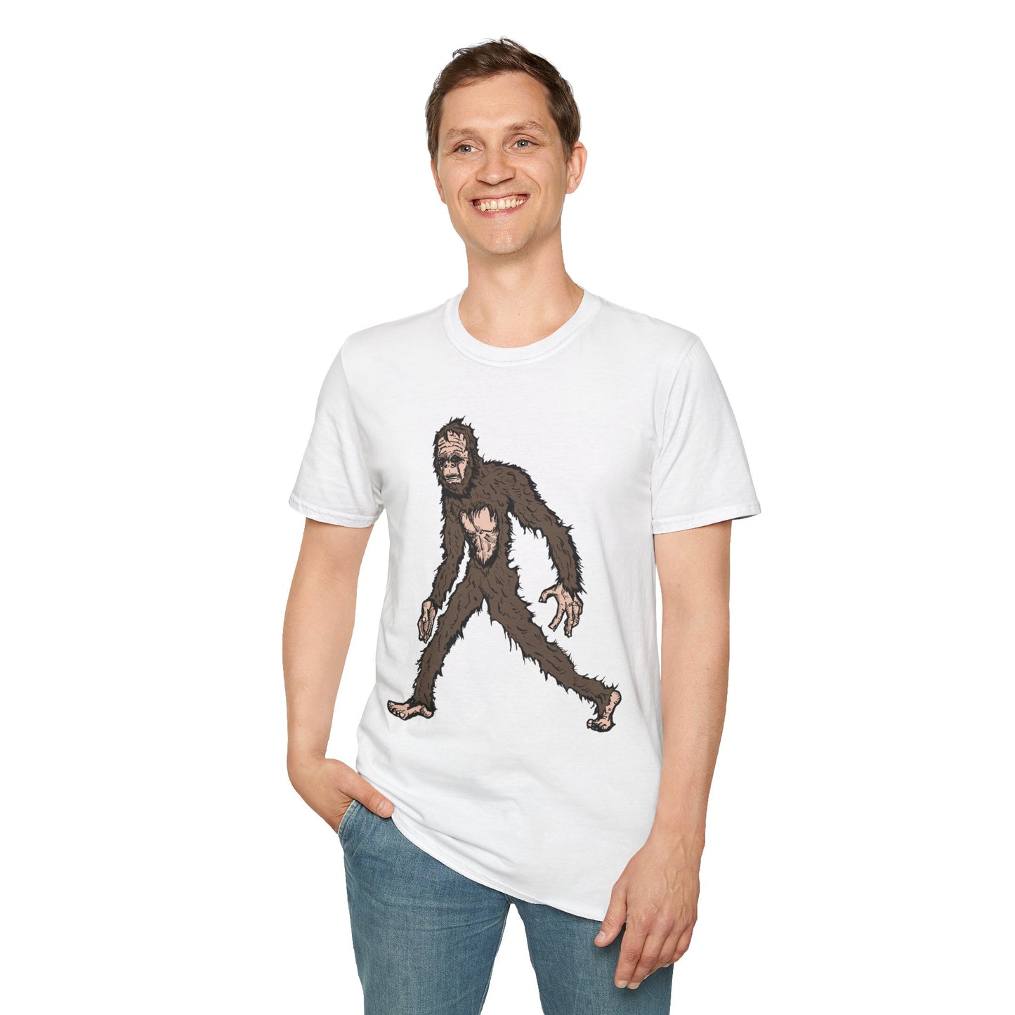 Bigfoot Stroll Unisex Softstyle T-Shirt