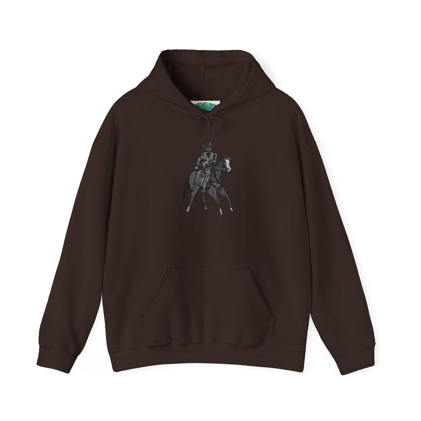 Horseback Rider Silhouette Hoodie – Western Equestrian Graphic Sweatshirt