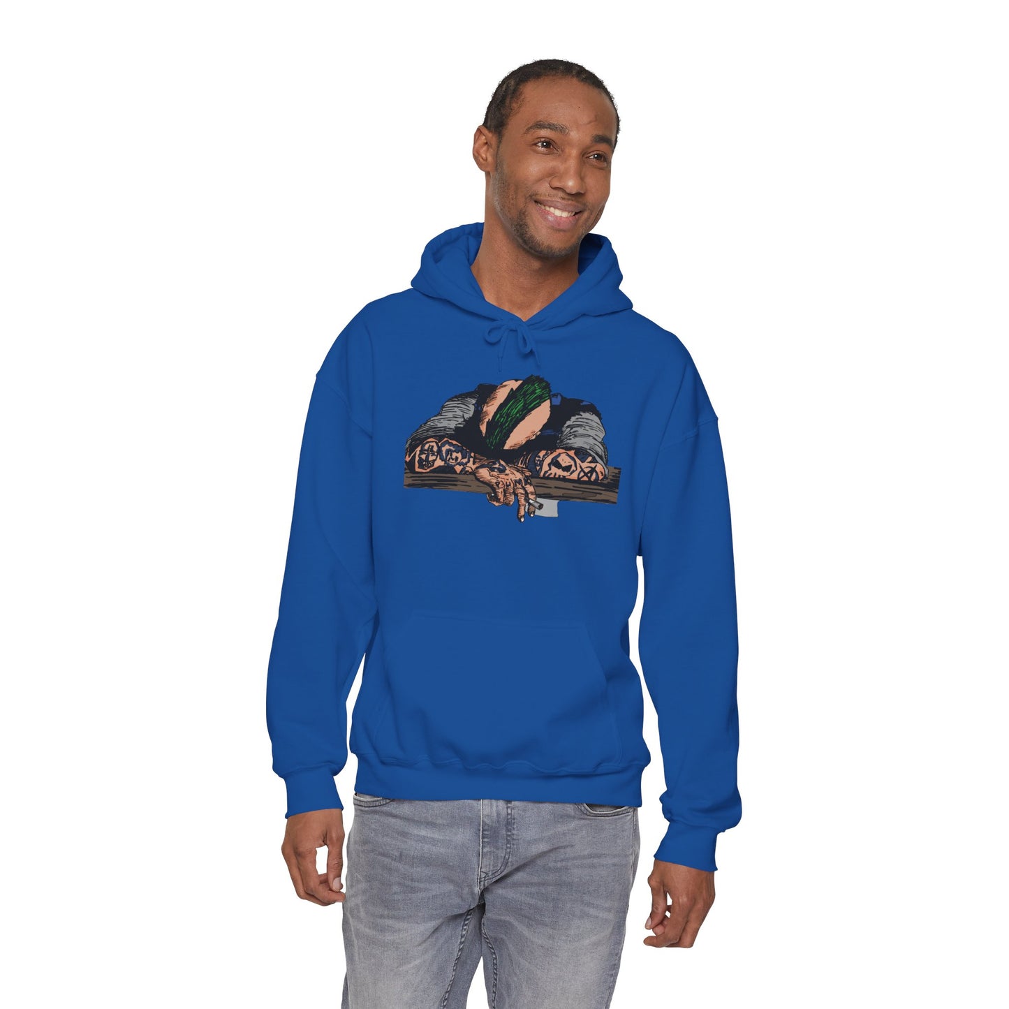 Punk and Done Color Unisex Hooded Sweatshirt, Cozy Streetwear, Unique Gift for Art Lovers, Casual Lounge Wear, Perfect for Fall Fashion