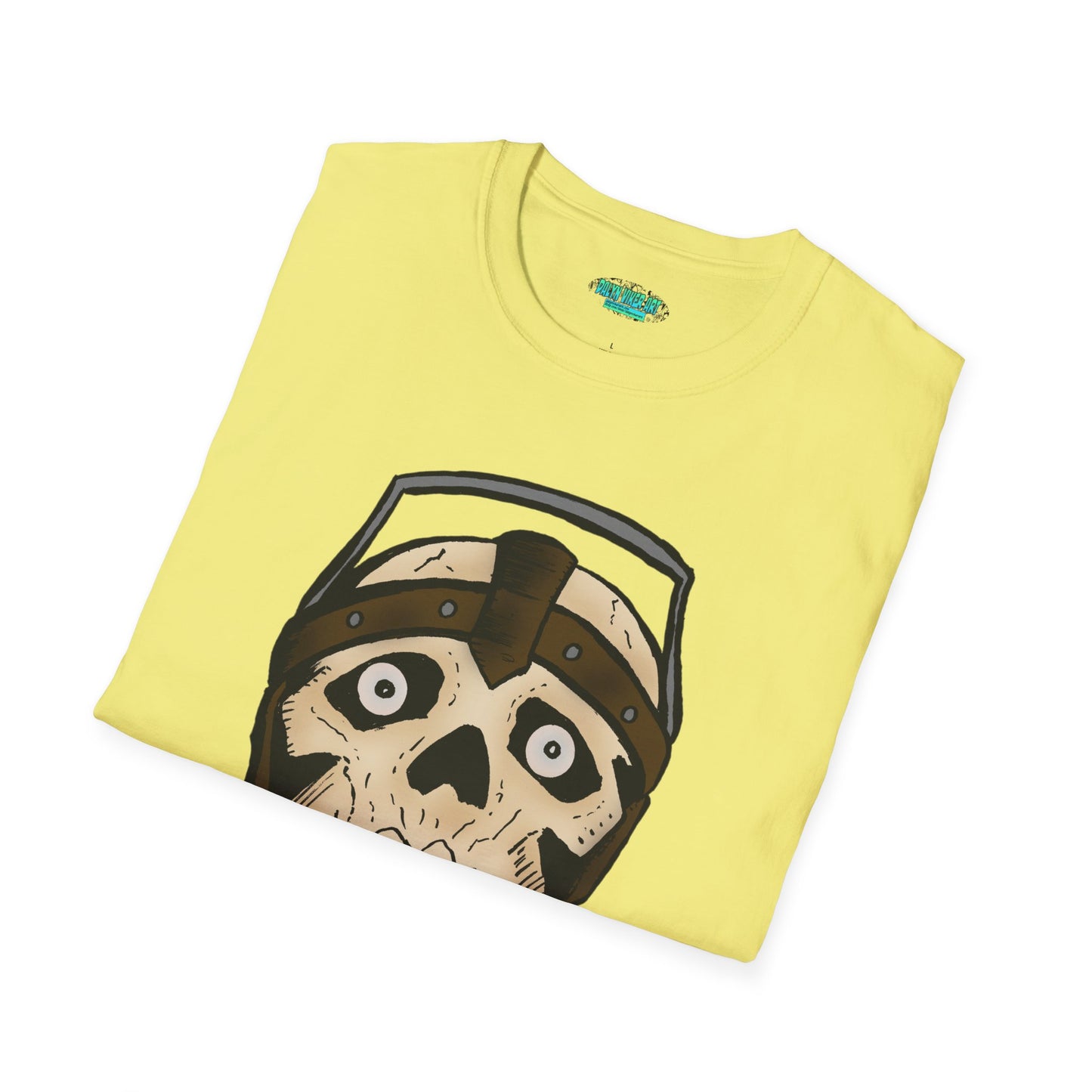 Electric Screaming Skull Unisex Softstyle T-Shirt