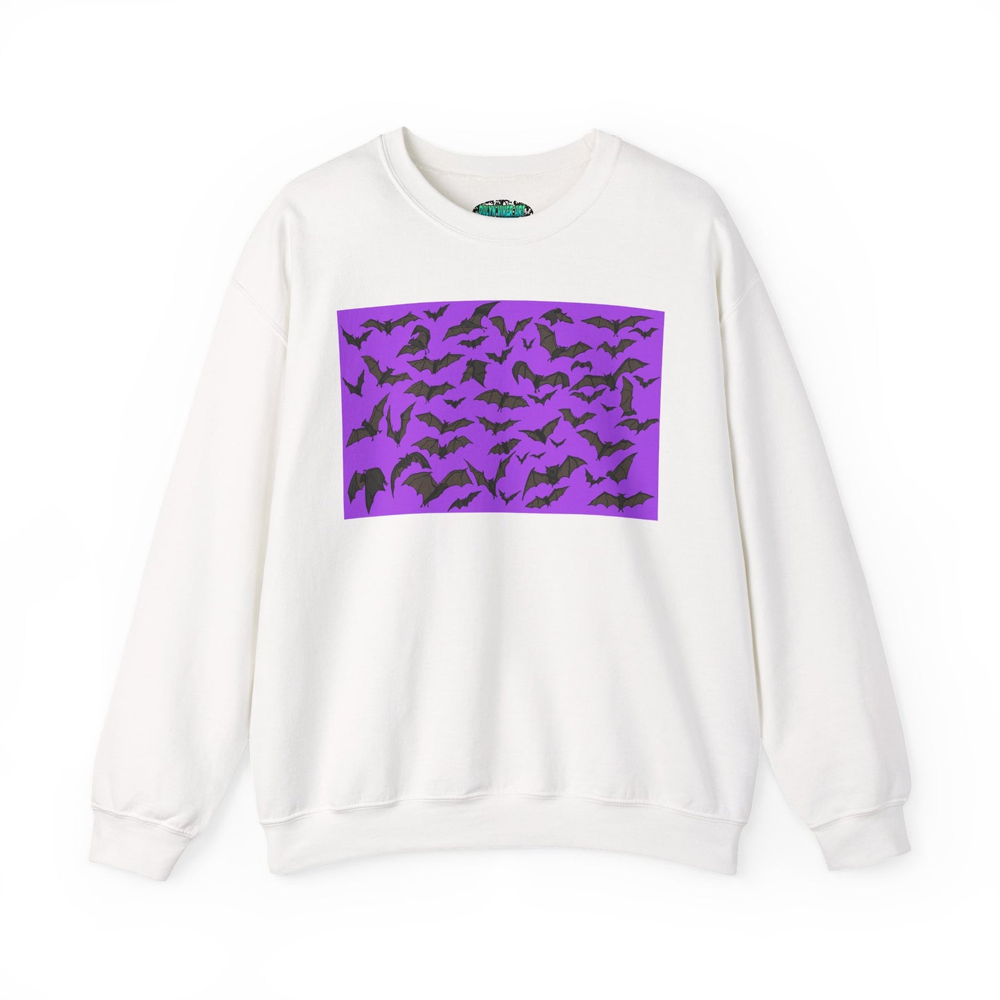 Spooky Bat Crewneck Sweatshirt for Halloween
