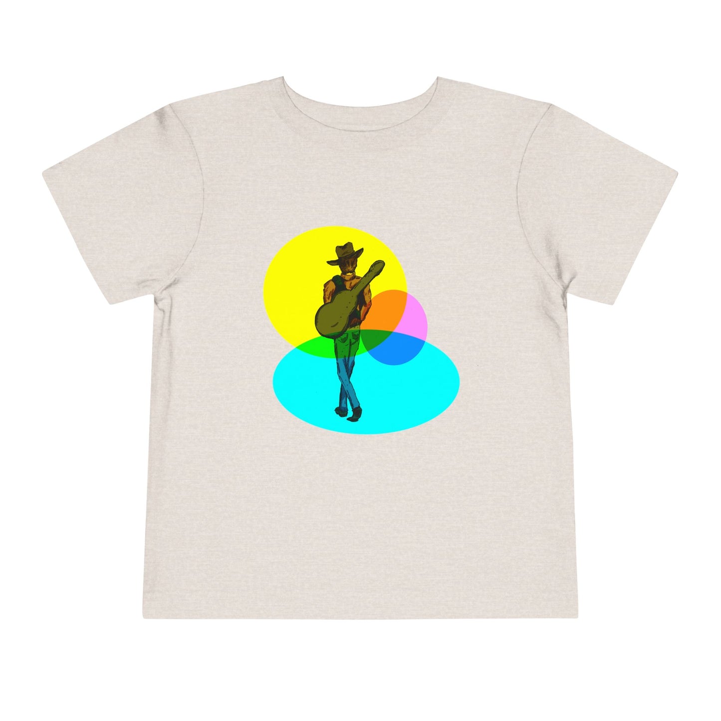 Toddler Tee — Colorful Cowboy Guitar Kids Shirt