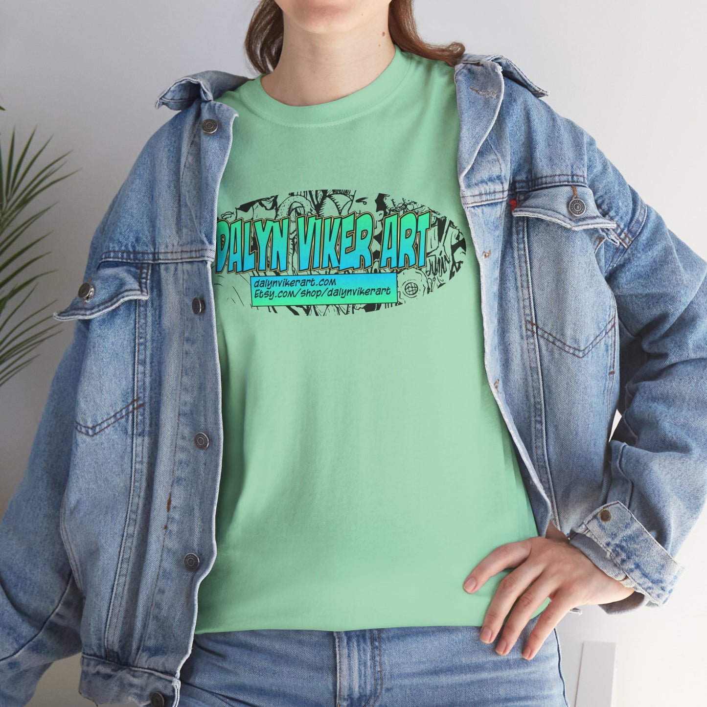 Dalyn Viker Art Logo - Artistic Unisex Tee with Abstract Design, Cool Graphic Shirt for Art Lovers, Perfect Gift for Creatives, Casual Wear, Summer Essential