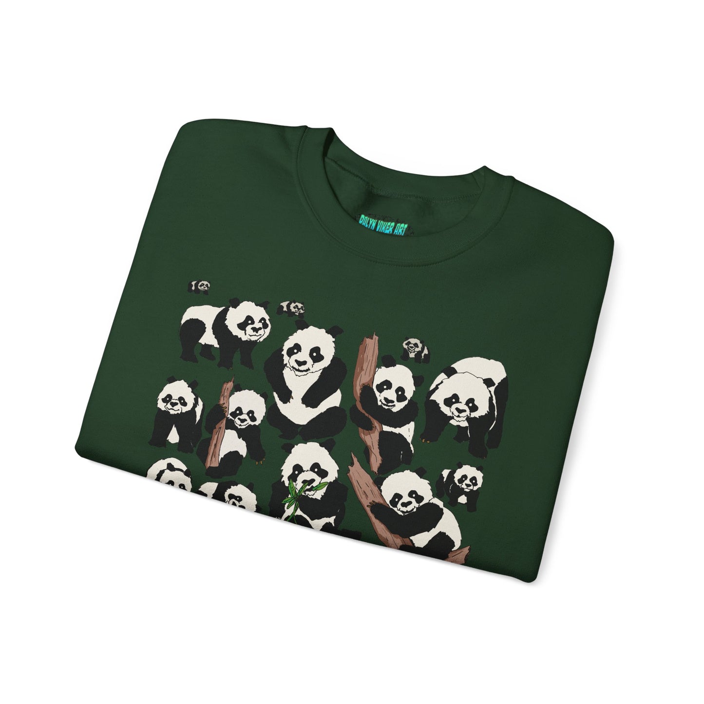 Cozy Panda Crewneck Sweatshirt - Soft Unisex Heavy Blend