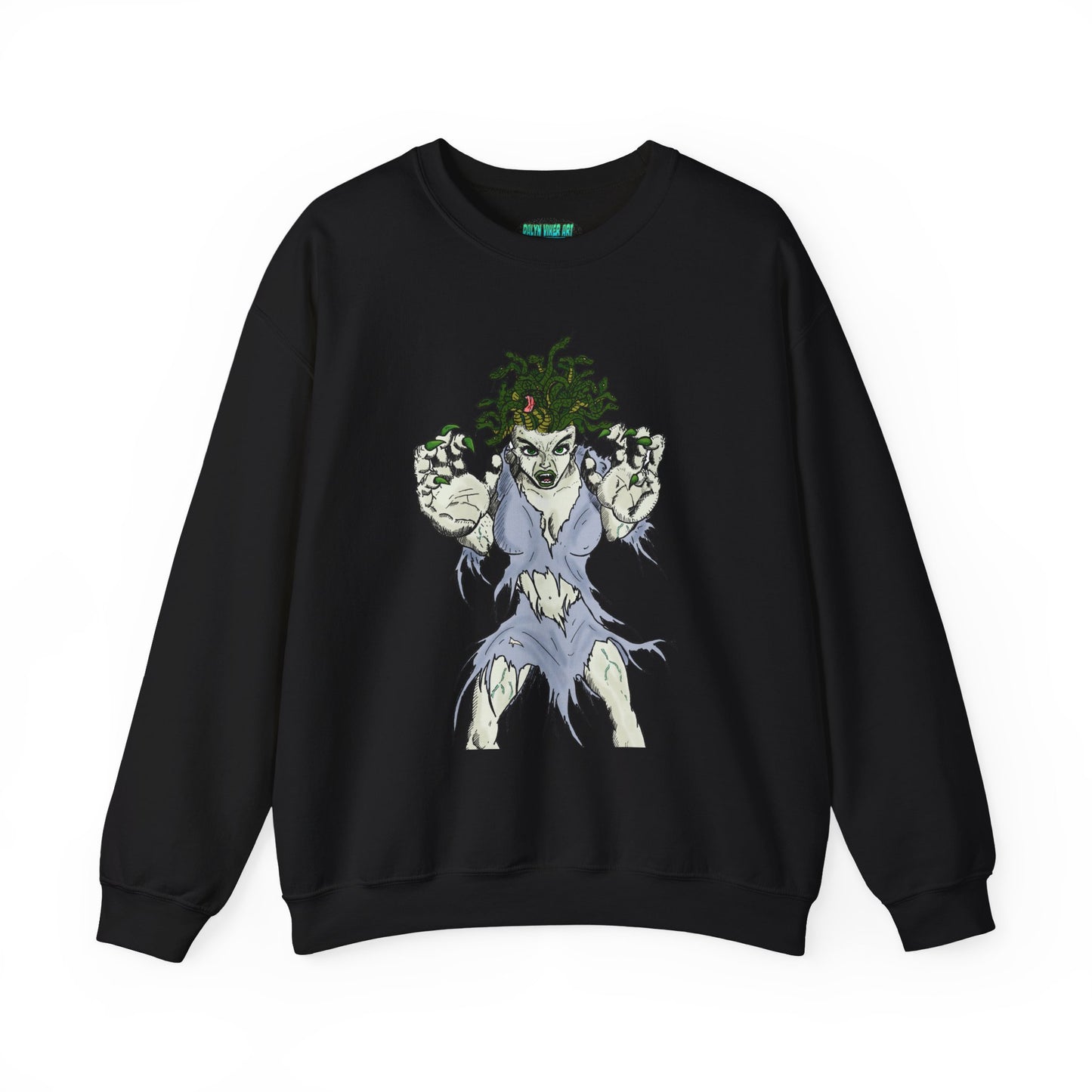 Medusa Inspired Unisex Heavy Blend Crewneck Sweatshirt