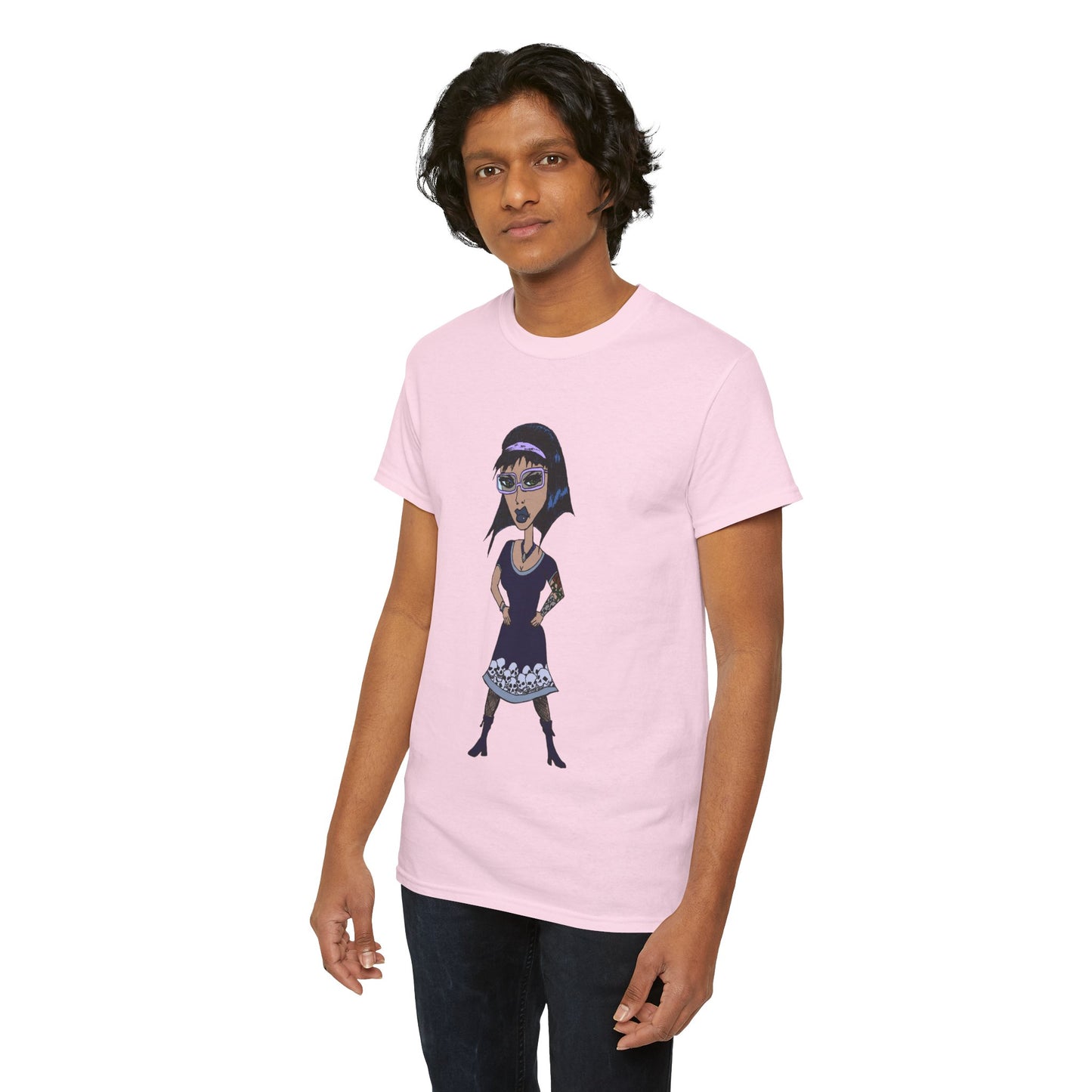 Gothic Doll T-Shirt — Retro Vampire Girl Graphic Tee