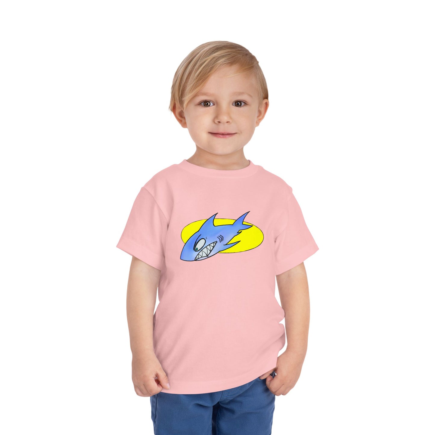 Toddler Shark Tee — Cute Blue Shark Graphic Kids Shirt