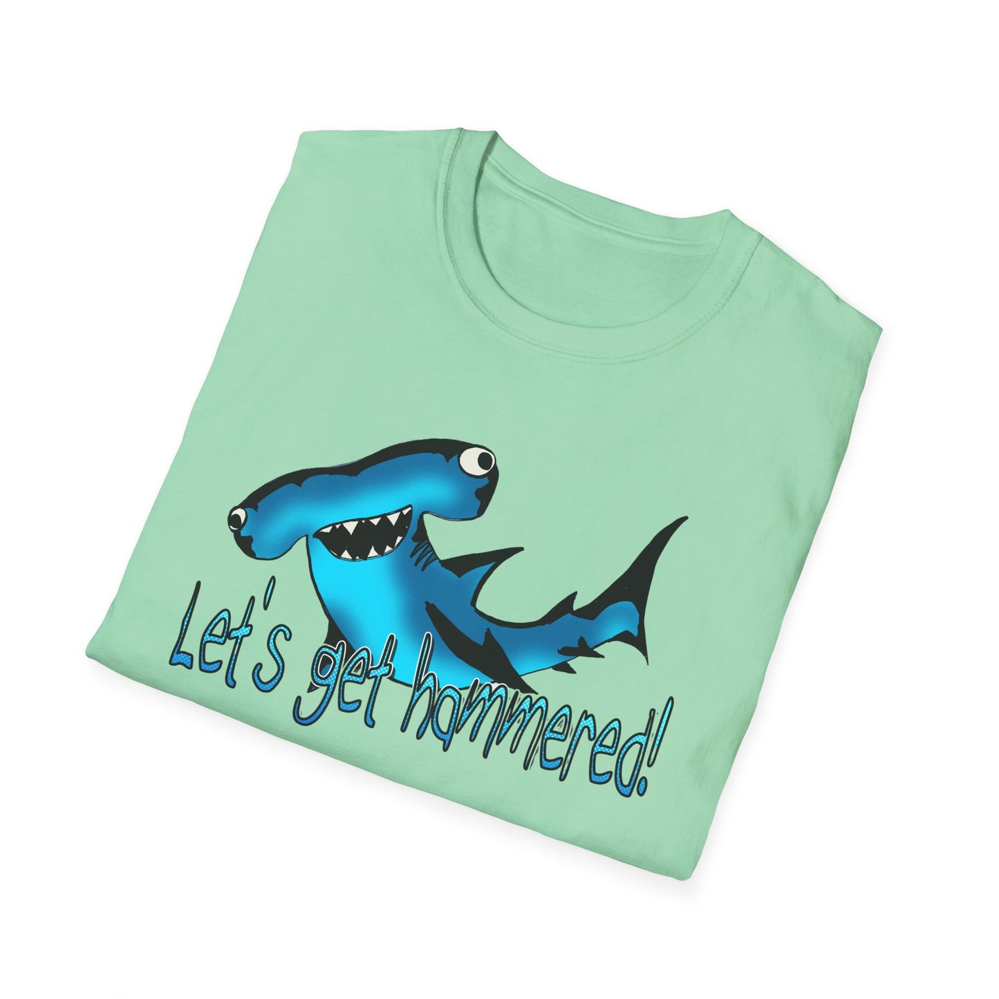 Hammered Shark Unisex T-Shirt – Let's Get Crunk Drinking Shirt