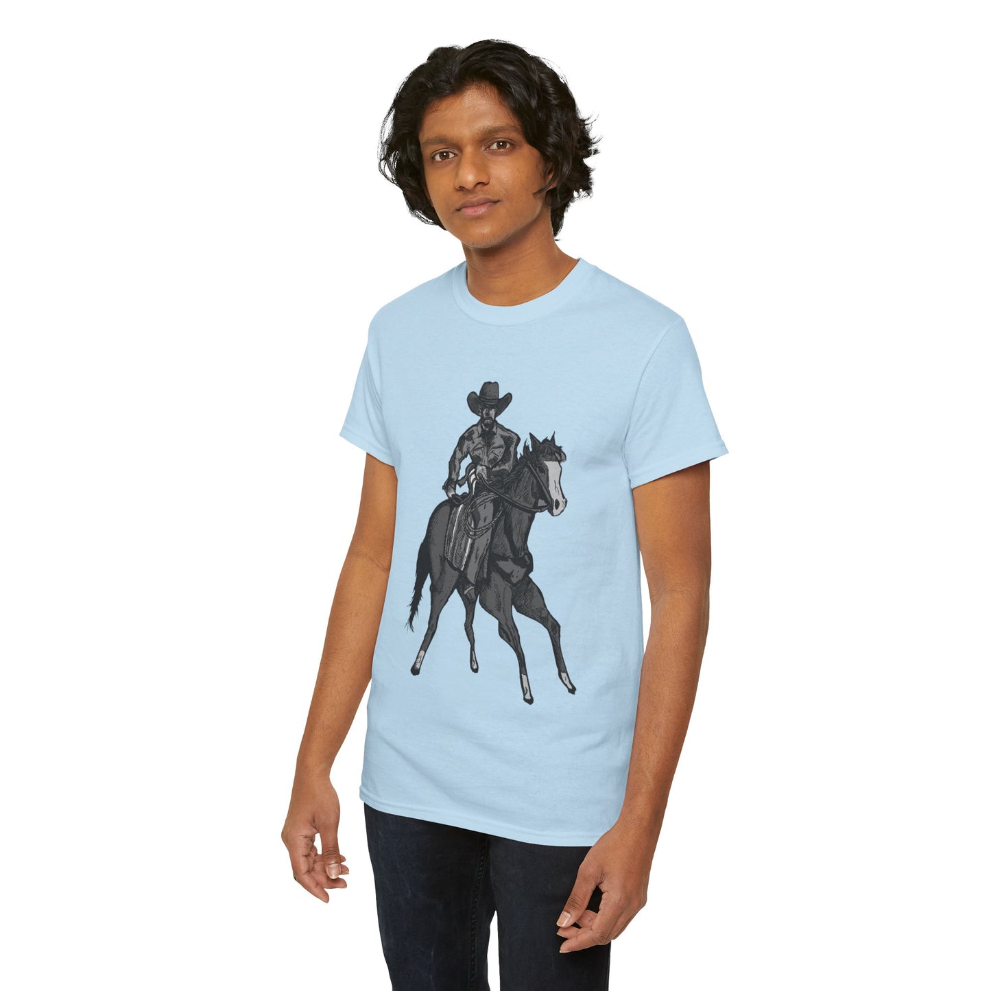 Cowboy on Horseback T‑Shirt — Vintage Western Rodeo Tee