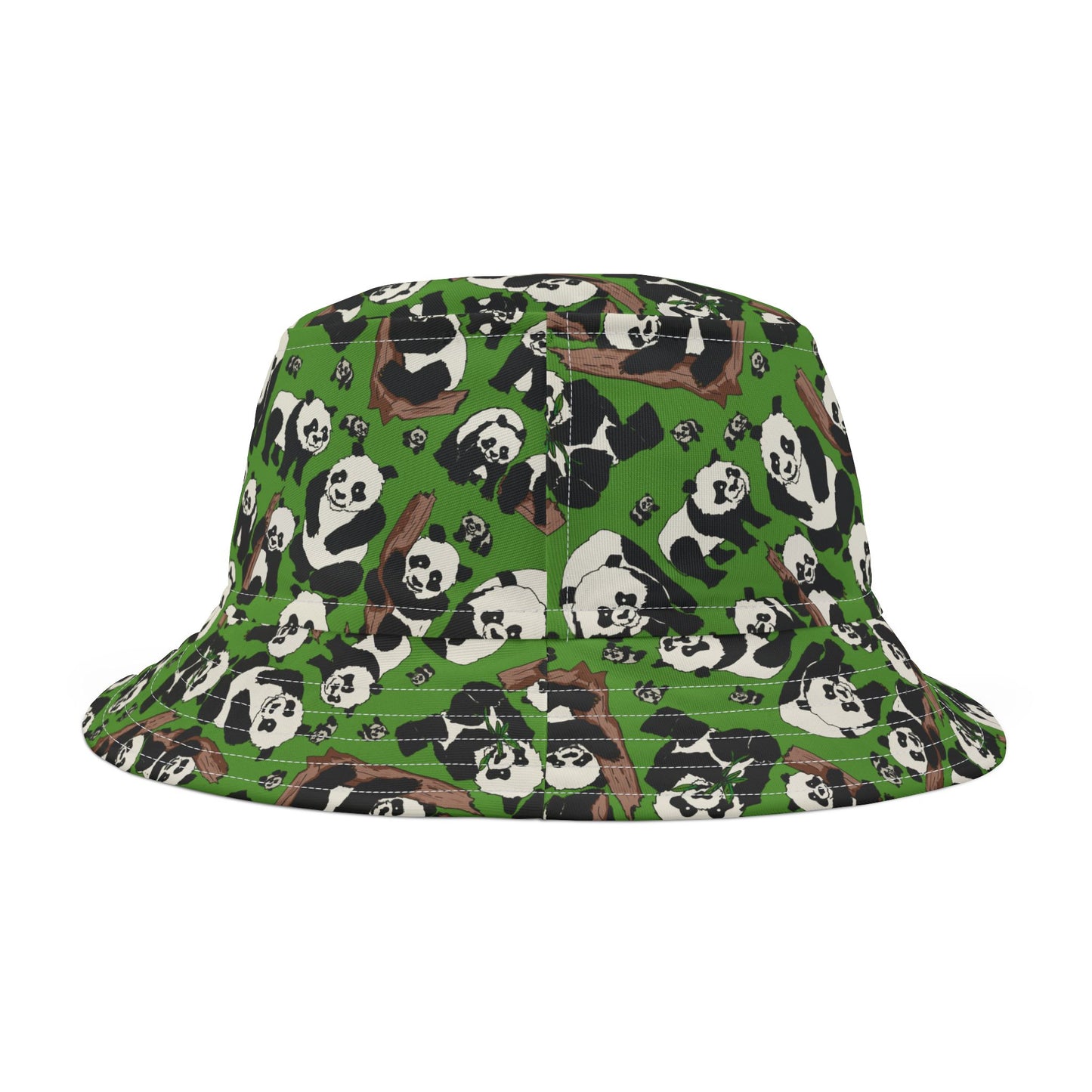 Cute Panda Pattern Bucket Hat, Funky Outdoor Hat, Trendy Summer Accessory, Gift for Animal Lovers, Festival & Beach Hat