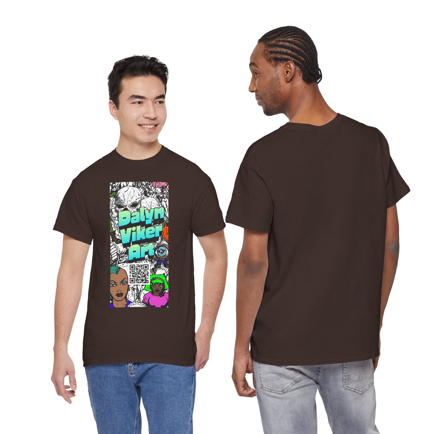 Graphic Art T-Shirt — "Dalyn Viker Art" Vertical Collage Tee