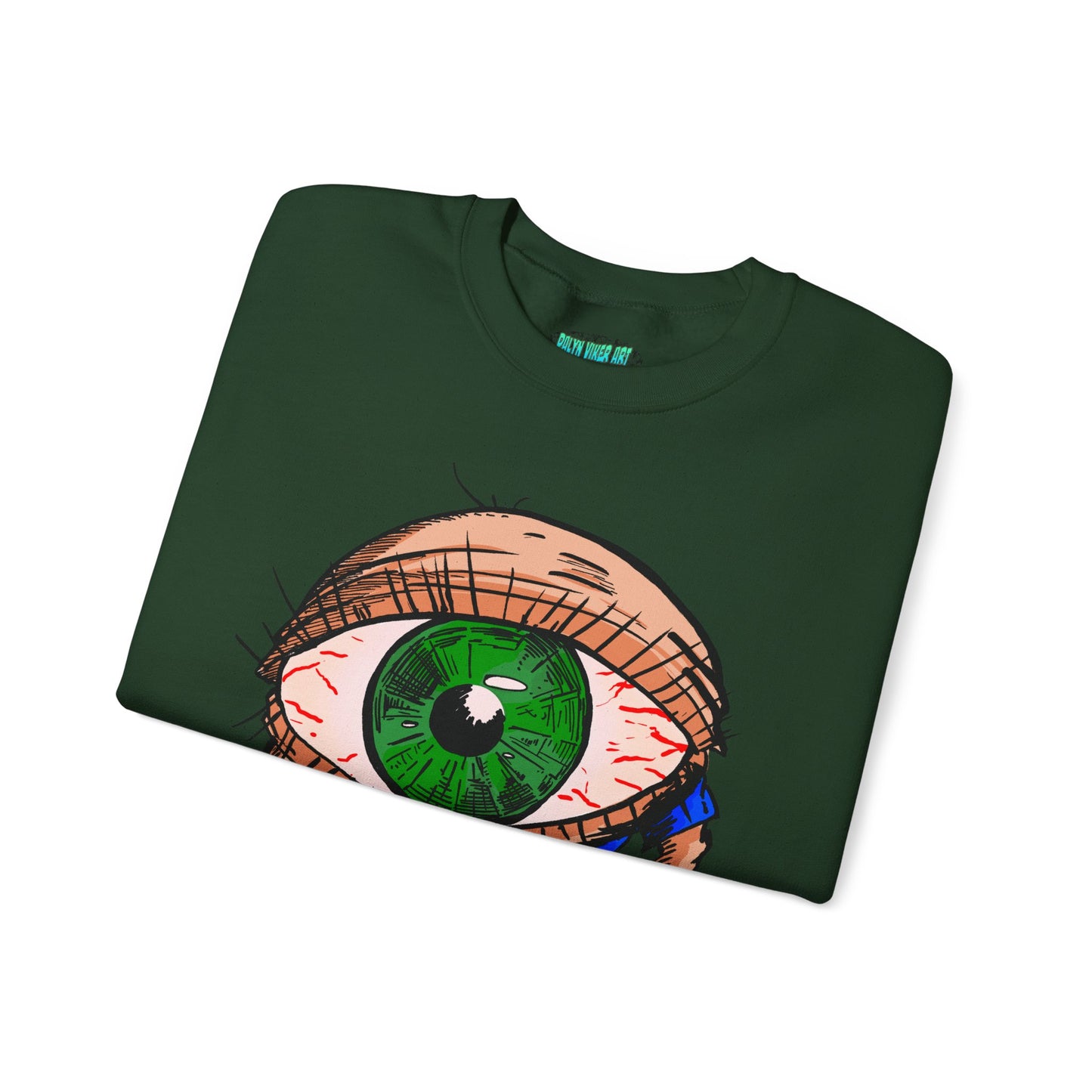Terrif-EYE-ing Unique Cartoon Eye Sweatshirt - Unisex Heavy Blend™