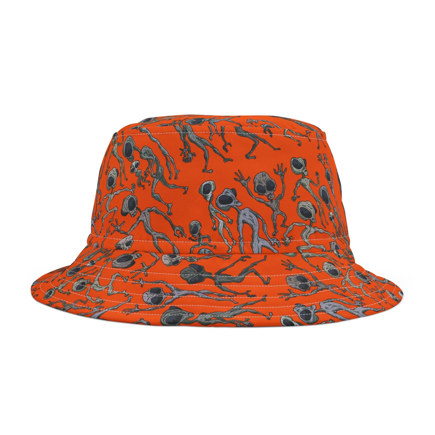 Alien Dance Party Bucket Hat - Unique AOP Design, Perfect for Festivals, Summer, and Casual Outings, Cool Gift for UFO Lovers, Trendy Sun [...]