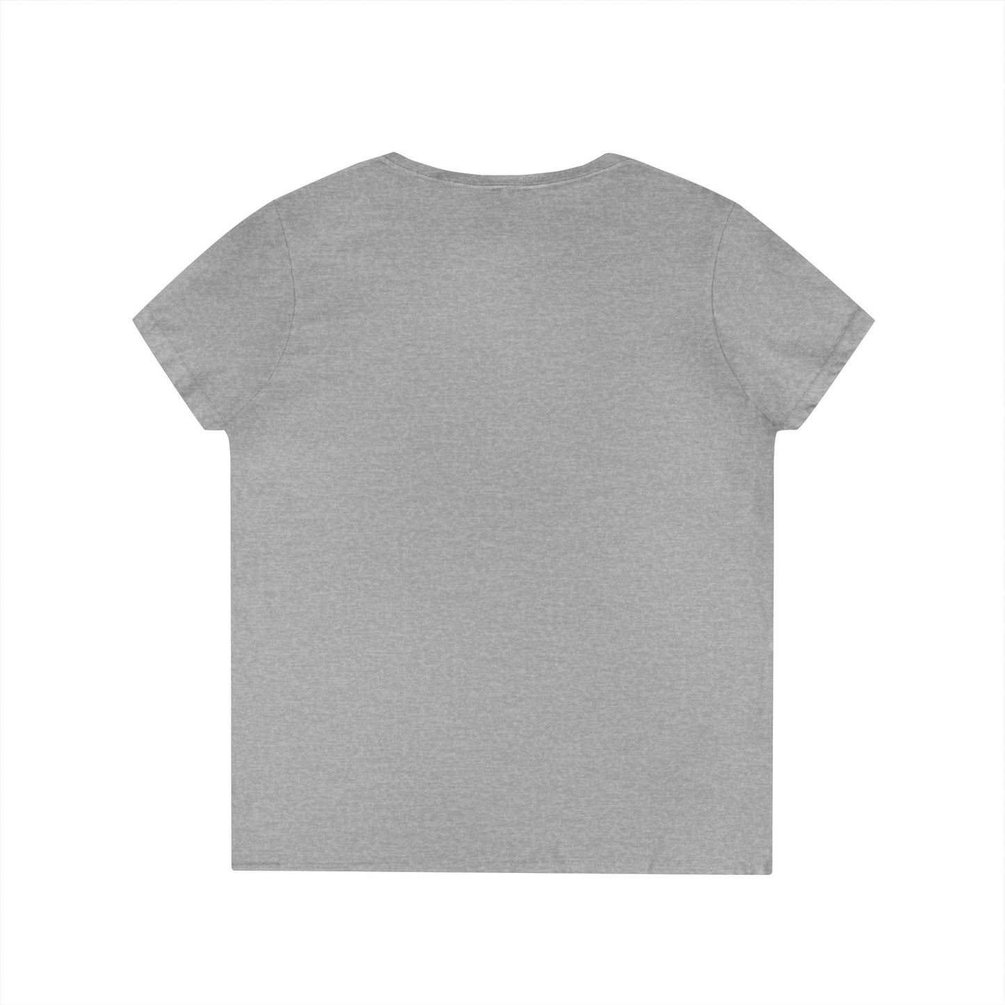 Skull Design Ladies' V-Neck T-Shirt - Trendy & Edgy Graphic Tee