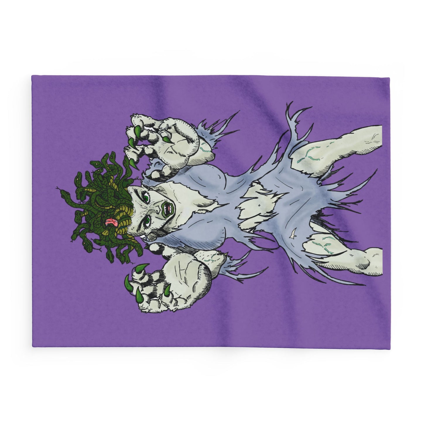 Medusa Assailing Arctic Fleece Blanket