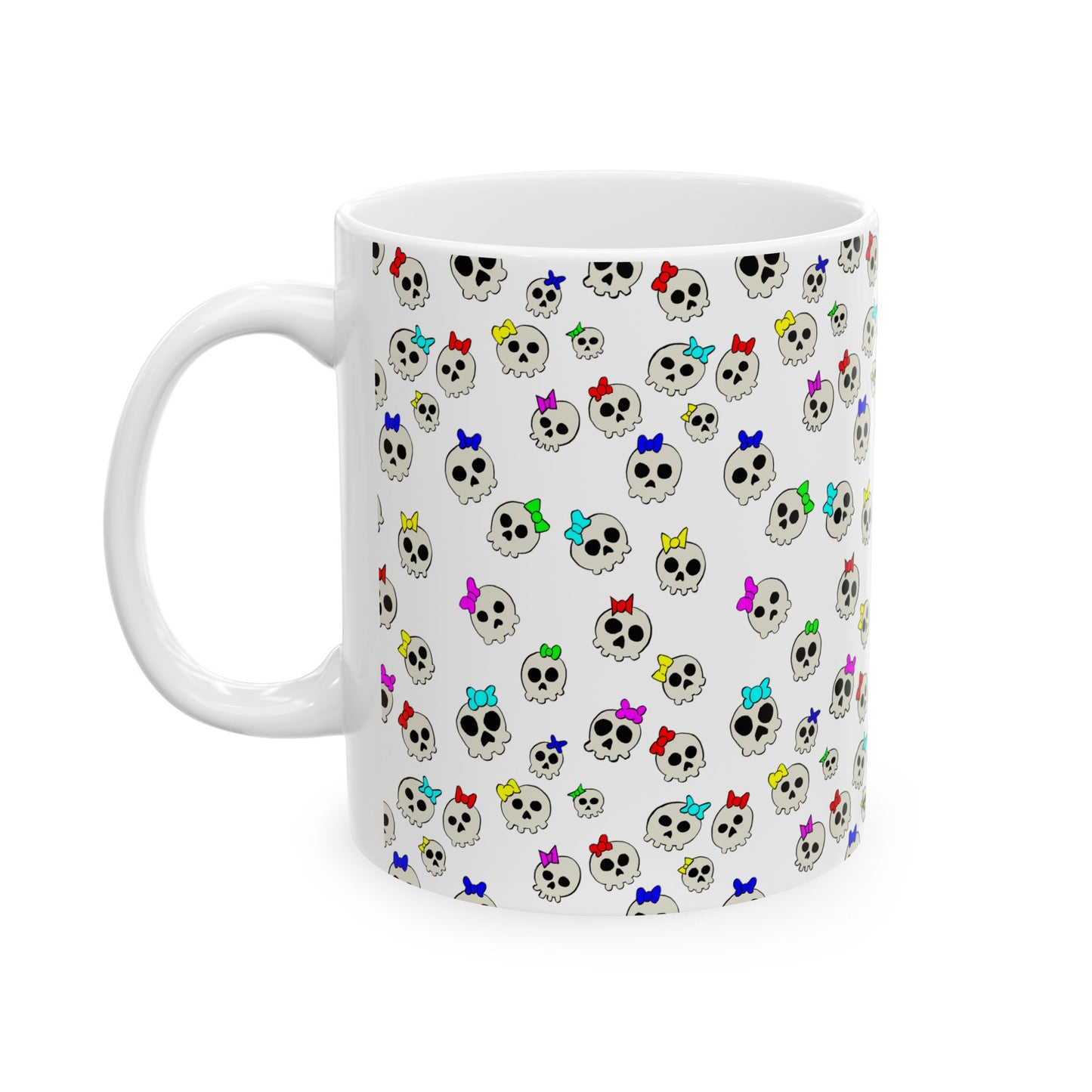 Delightfully Cute Skulls Ceramic Mug, (11oz)