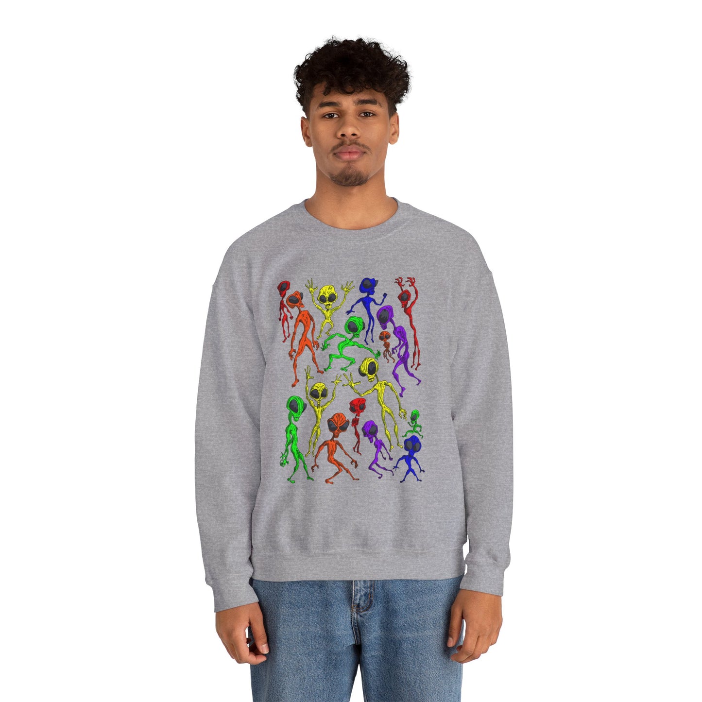 Alien Dance Party Crewneck Sweatshirt