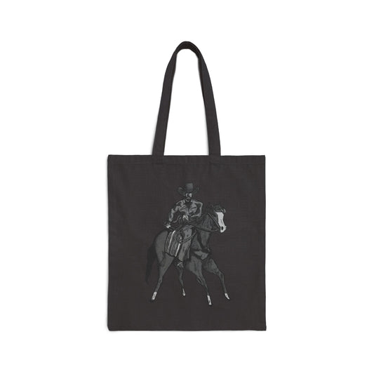 Cowboy Horse Tote Bag — Western Riding Canvas Tote