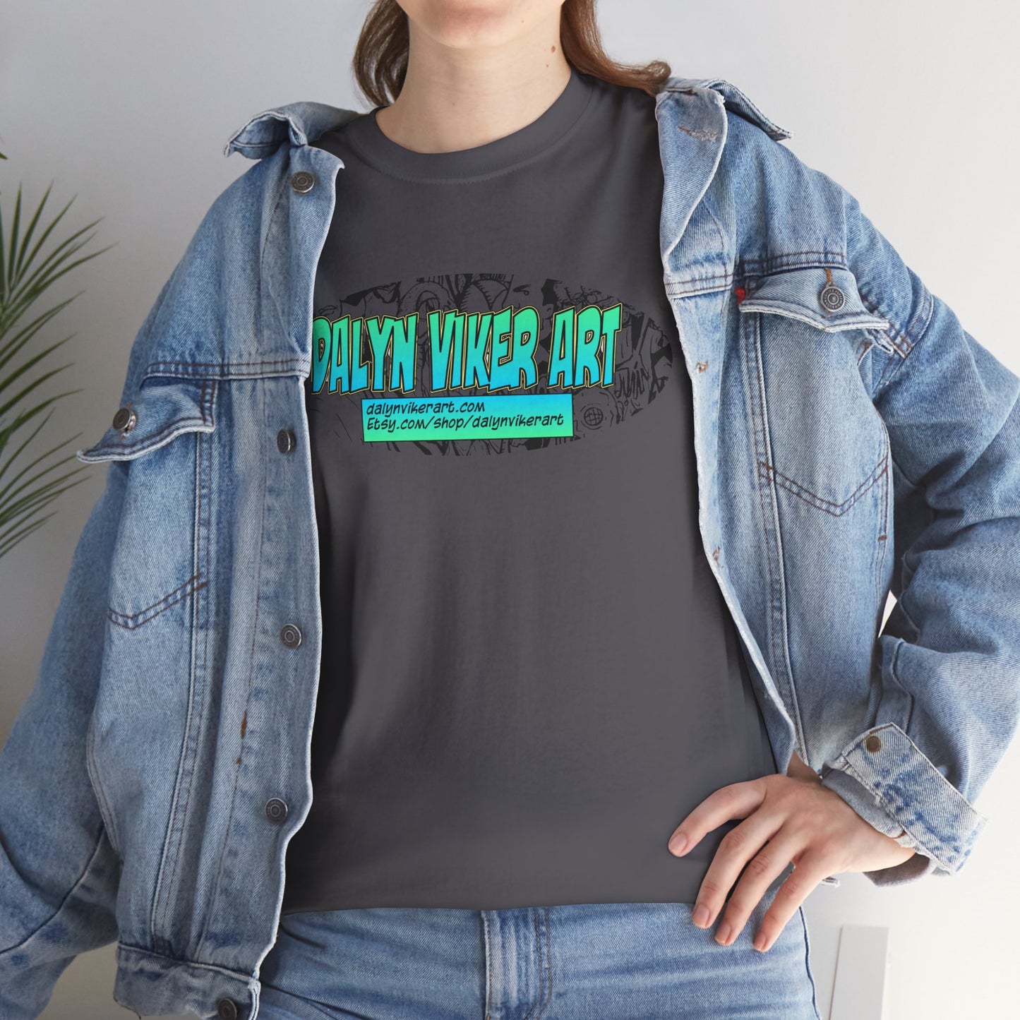 Dalyn Viker Art Logo - Artistic Unisex Tee with Abstract Design, Cool Graphic Shirt for Art Lovers, Perfect Gift for Creatives, Casual Wear, Summer Essential