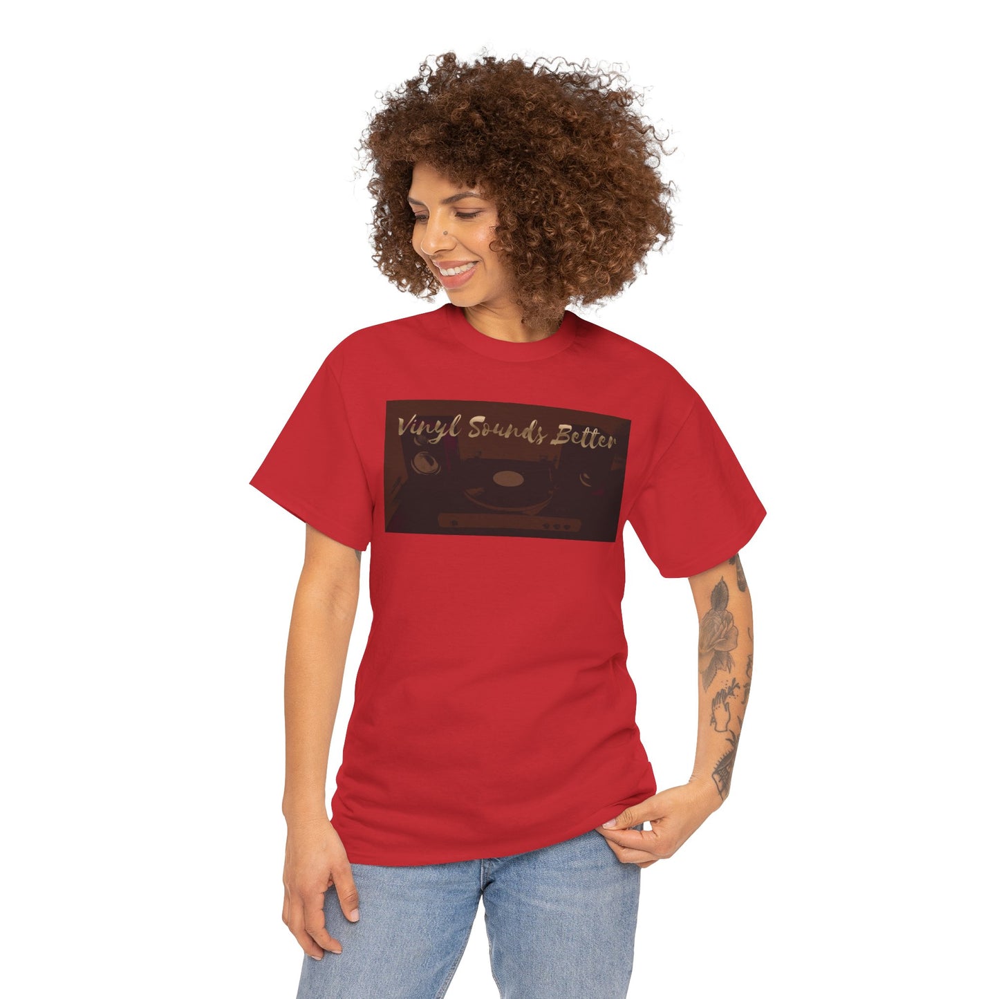 Vinyl Sounds Better T-Shirt — Retro Record Player Tee for Music Lovers
