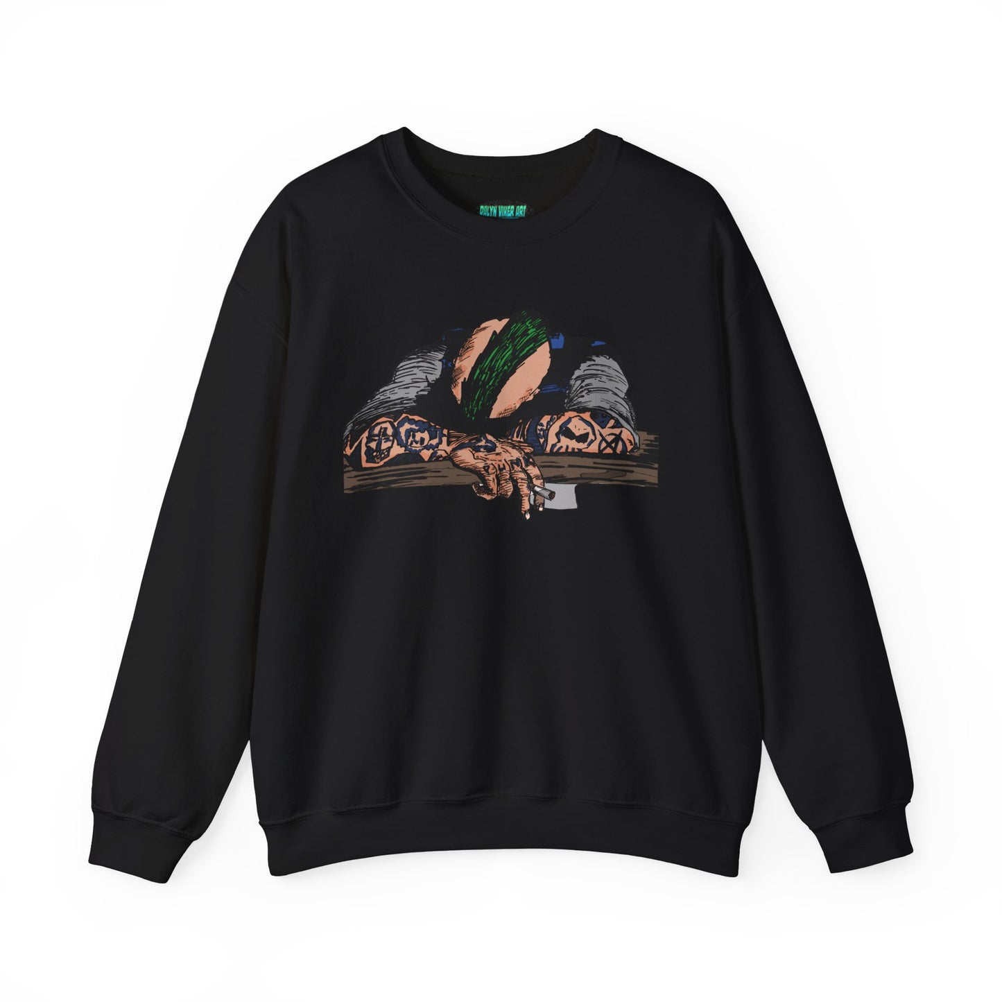 Punk and Done Artistic Unisex Crewneck Sweatshirt - Cozy Vibes