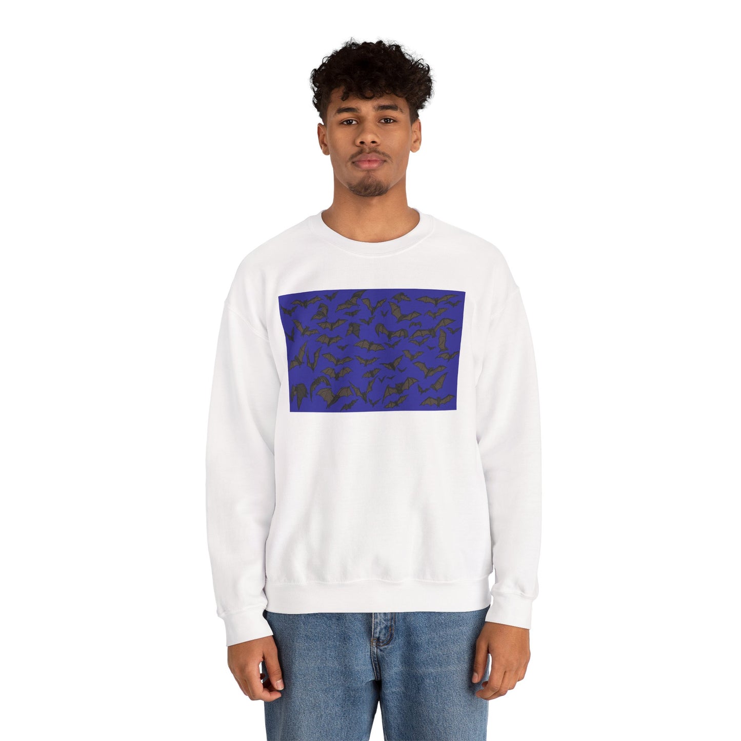 Stylish Bats Unisex Crewneck Sweatshirt with Abstract Design