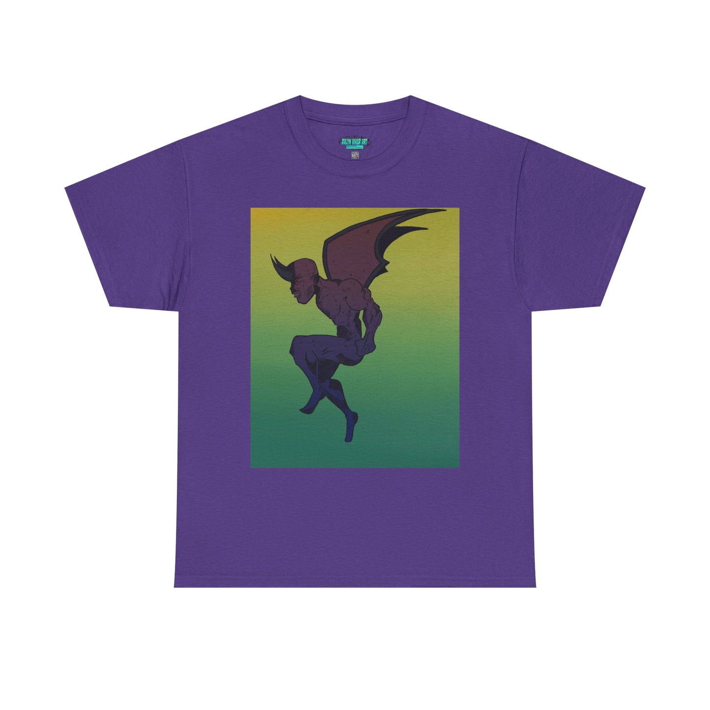 Unisex Heavy Cotton Tee - Artistic Devil Graphic Tee