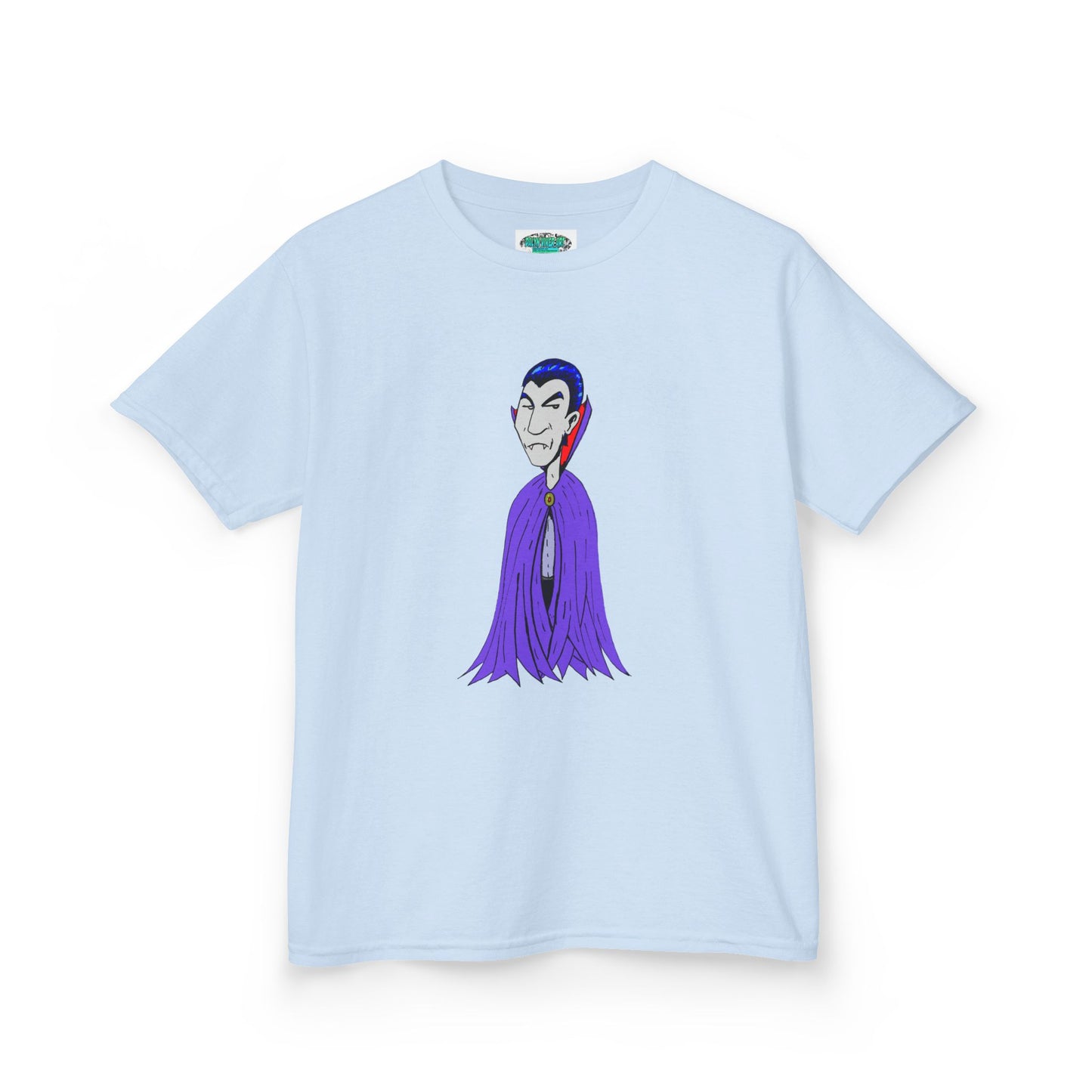 Kids Vampire T-Shirt — Cute Purple Dracula Tee for Halloween
