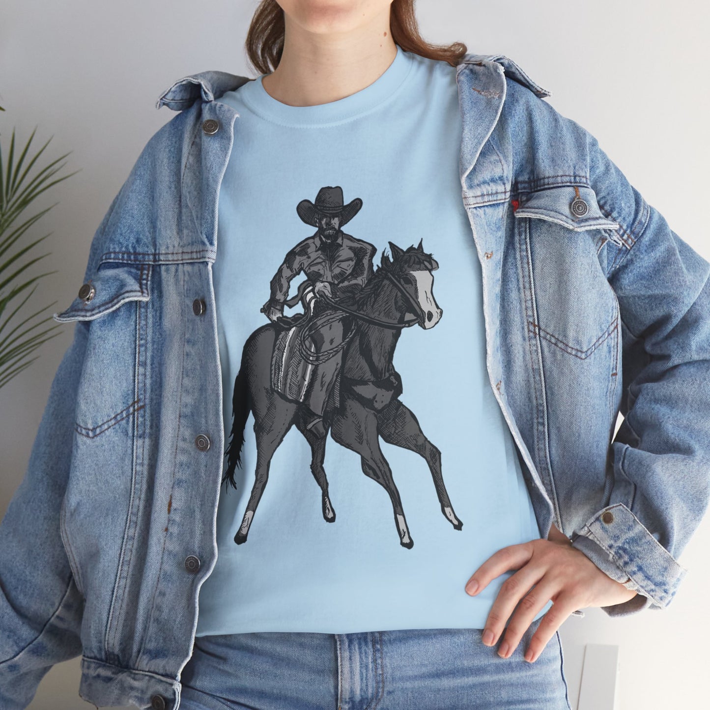Cowboy on Horseback T‑Shirt — Vintage Western Rodeo Tee