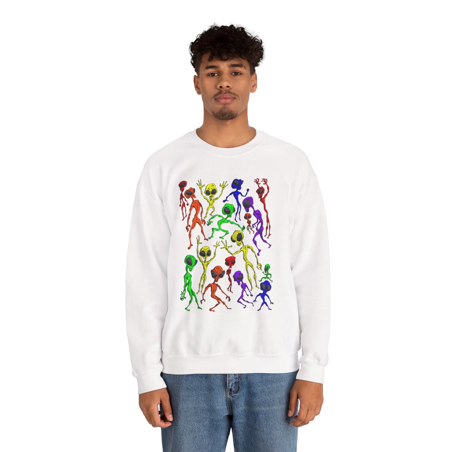 Alien Dance Party Crewneck Sweatshirt