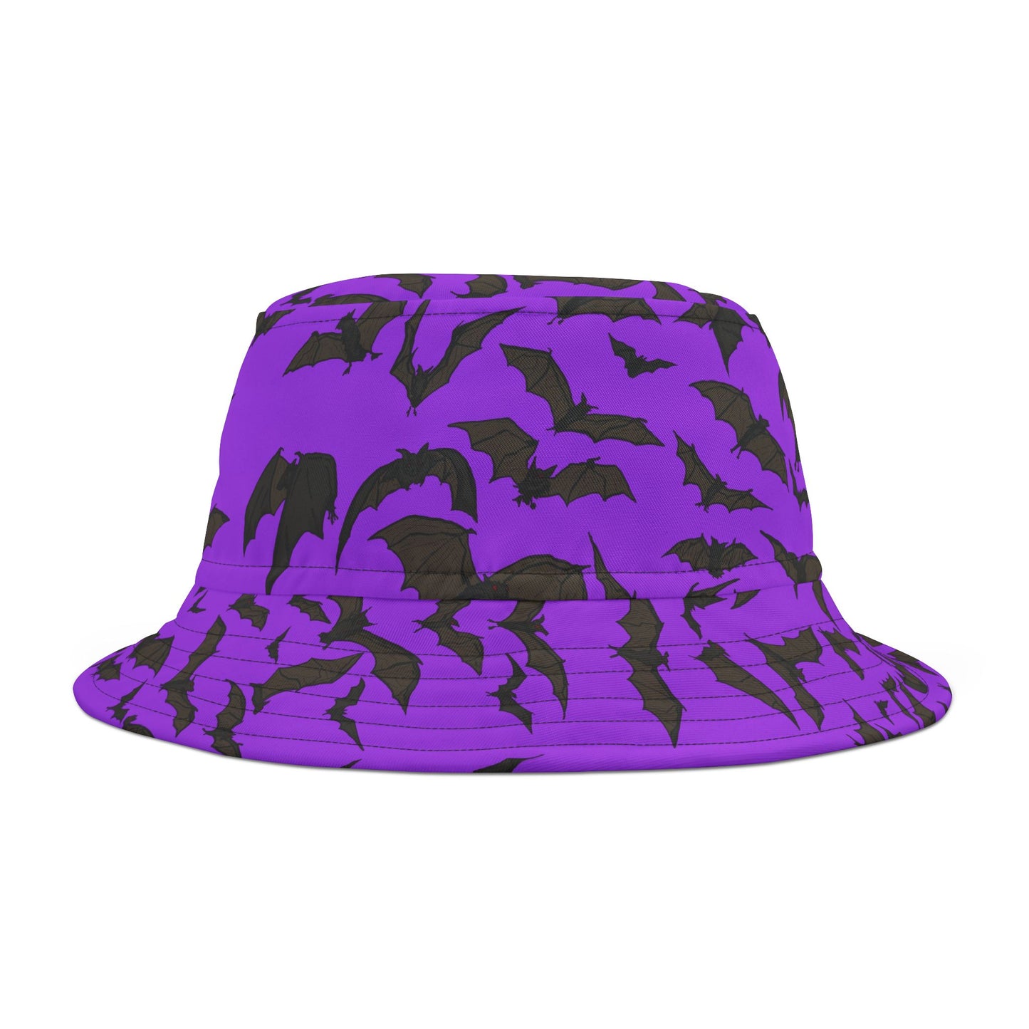 Vibrant Bats Bucket Hat, Stylish Summer Hat, Casual Beachwear, Trendy Headwear for Festivals, Gift for Animal Lovers
