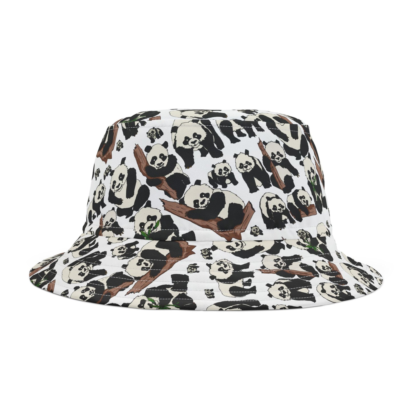 Panda Print Bucket Hat, Cute Summer Accessory, Outdoor Fashion, Festival Wear, Kids & Adults Gift, Wildlife Lover Hat