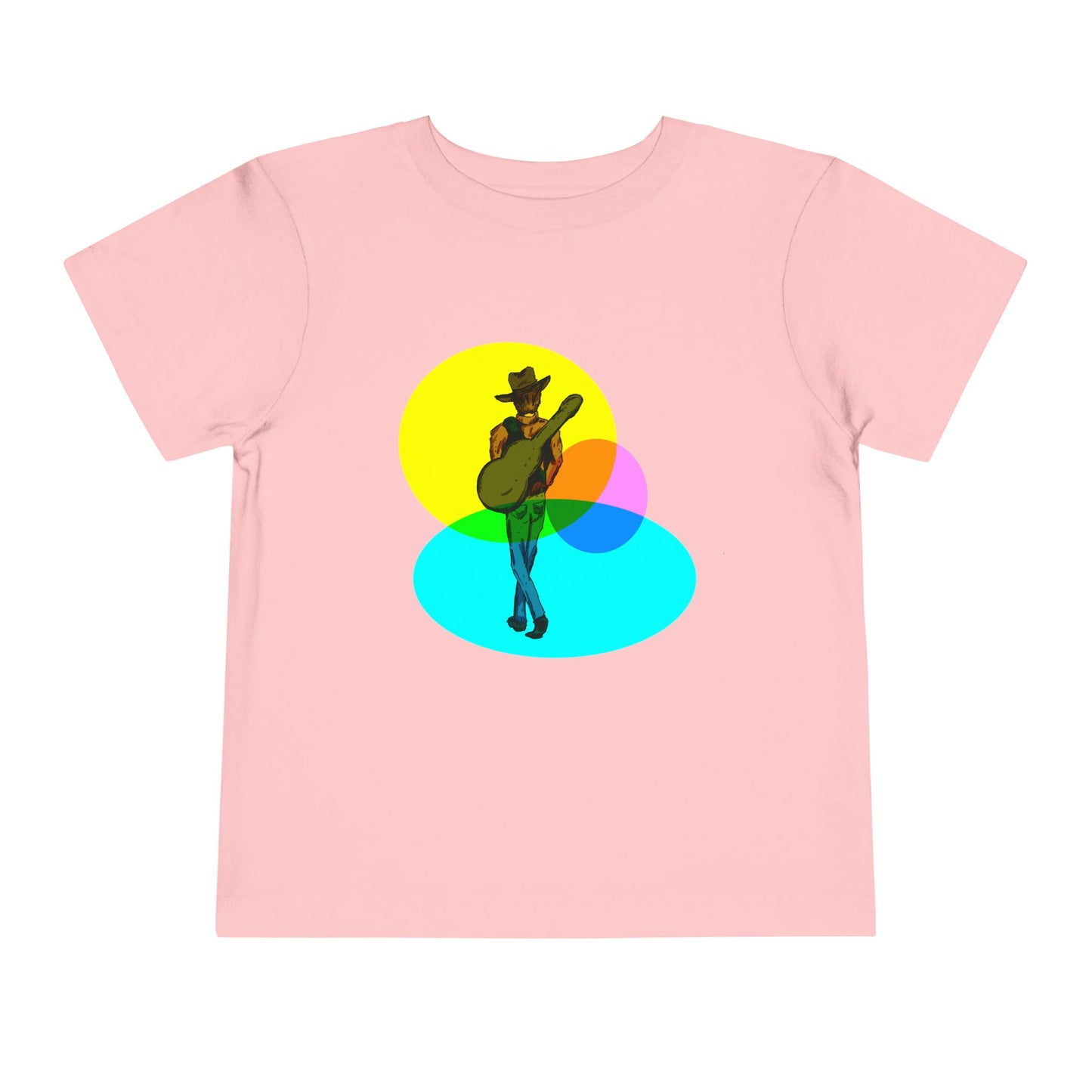 Toddler Tee — Colorful Cowboy Guitar Kids Shirt