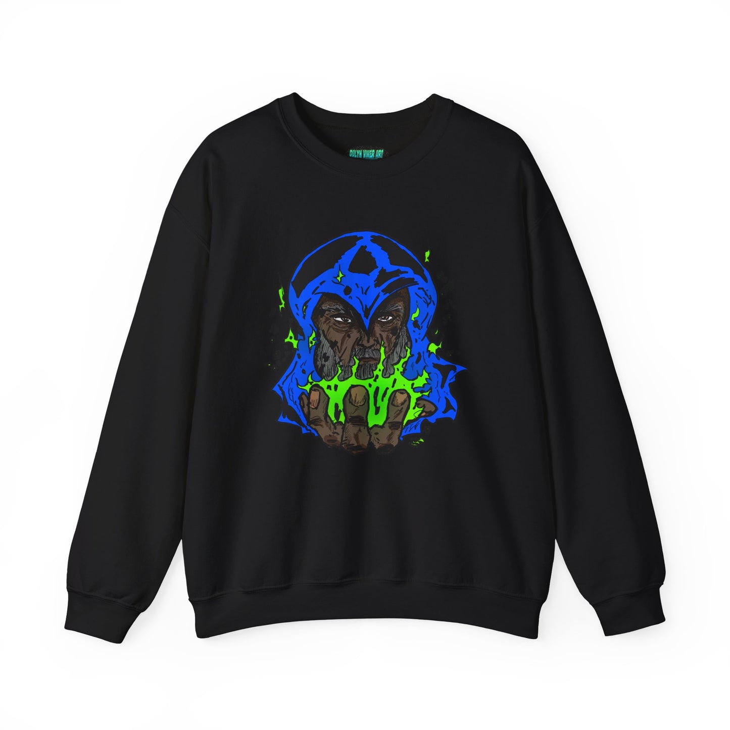 Cosmic Wizard Mystical Graphic Sweatshirt